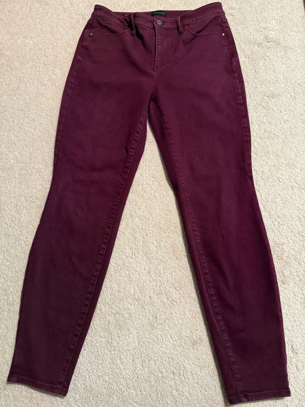 Talbots Wine Red Jegging